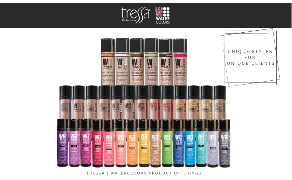WATERCOLORS ROOT CONCEALER TOUCH-UP, TEXTURE, VOLUME SPRAY. Professional Salon Quality Cover Up for gray roots and regrowth -2oz BROWN ROOT CONCEALER - Root concealer touch up spray, sulfate free, cover up grey, color shampoo, punky, violet shampoo