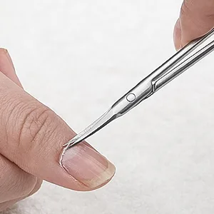 BEZOX Extra Fine Curved Cuticle Scissors, Super Thin Scissors for Cutical Care Only, Professional Manicure Small Scissors, Stainless Steel Cuticle Cutter, 1 pcs Curved Blades - cuticle trimmers cutical scizzor cuticle clippers curved scissors for cuticles