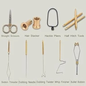 M MAXIMUMCATCH Maxcatch Fly Tying Kit with Fly Tying Vise, Materials, Tools, Hooks for Flies Making - fly tying tools