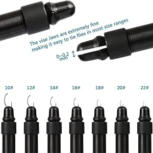 M MAXIMUMCATCH Maxcatch Fly Tying Kit with Fly Tying Vise, Materials, Tools, Hooks for Flies Making - fly vise for most size hooks