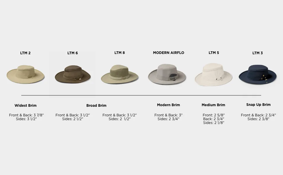 Tilley Endurables LTM5 Airflo Unisex Hat 7 5/8 Olive - airflo comparison