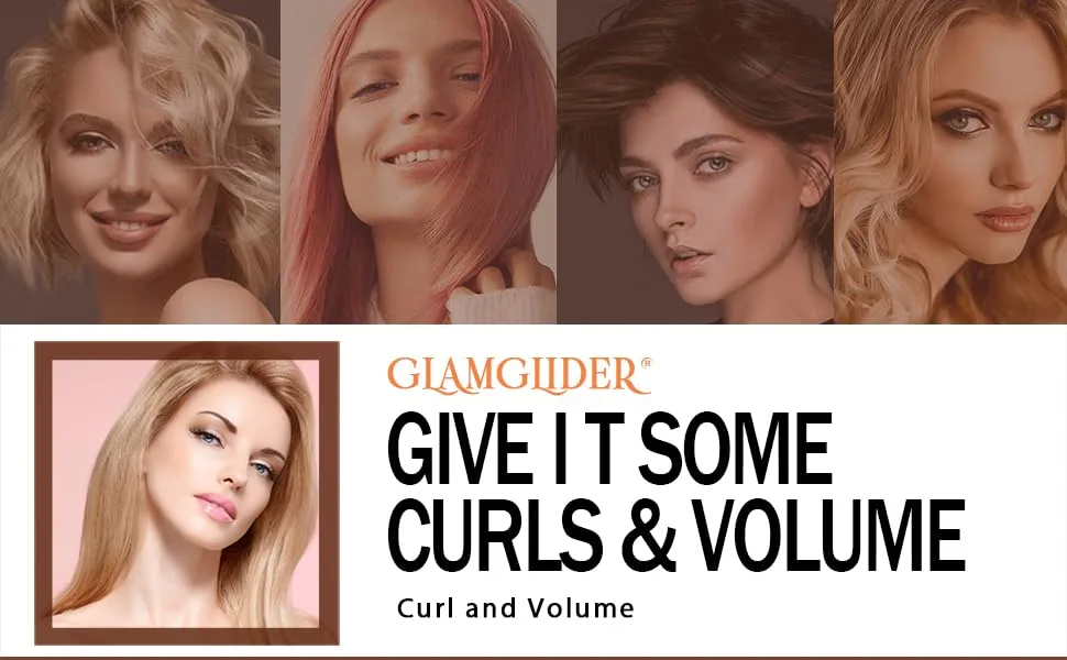 GLAMGLIDER Iron Brush 1.00 Inch - curling brush iron