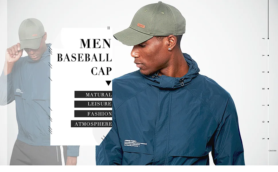 CACUSS Men's Cotton Dad Hat Classic Baseball Cap with Adjustable Buckle Closure Golf Cap 91_orange - product information 2