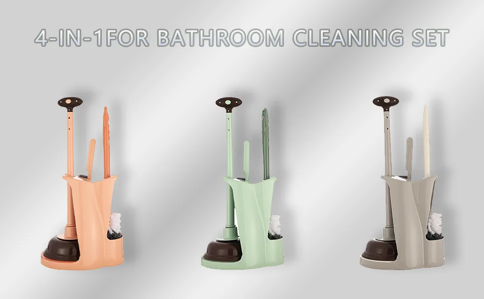 Toilet Plunger and Bowl Brush Combo for Bathroom Cleaning,Green, 1 Set by Cq acrylic - product information 2