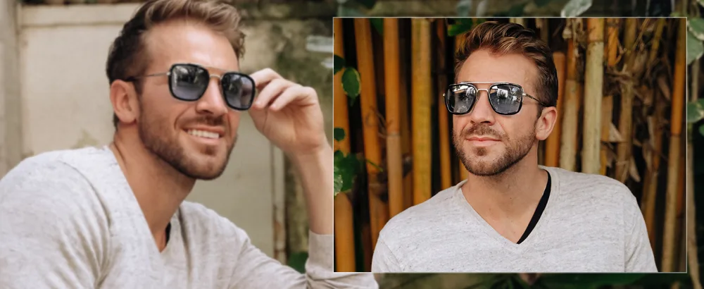 SOJOS Retro Square Polarized Sunglasses for Men Women Goggle Classic Alloy Frame HERO SJ1126 D9 Gold Frame/Crystal Rim 60 Millimeters - 1126
