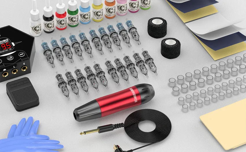 Machine Kit Complete Kit for Beginners and Artists WTK184 - What does the Wormhole Tattoo Kit include?