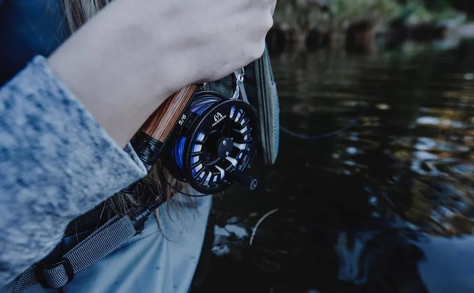 Maxcatch Tino Fly Fishing Reel (3/4wt 5/6wt 7/8wt) and Pre-Loaded Fly Reel with Line Combo Reel Only (Black) 3/4wt - fly reels 5wt