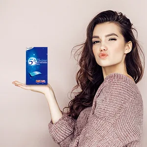 SEAAES Teeth Whitening Strips 5d Contains No Harmful Substances Effective Home Use Tooth Whitening Kit Mint Flavor 14 Pouches 28pcs - Teeth Whitening Strips 5d