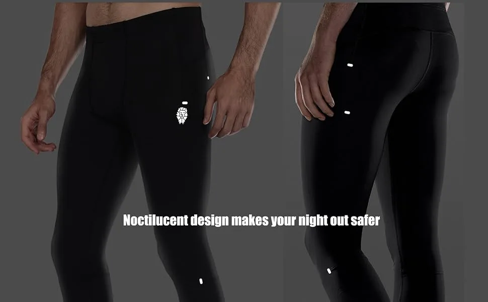 PIQIDIG Workout Leggings Yoga Pants with Pockets - Men Athletic Compression Pants Tights XX-Large Dark Grey - product information 3
