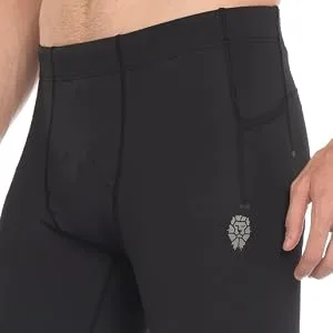 PIQIDIG Workout Leggings Yoga Pants with Pockets - Men Athletic Compression Pants Tights XX-Large Dark Grey - product information 4