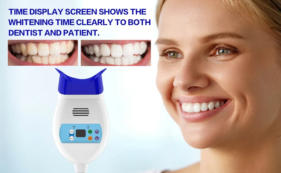 LED Teeth Whitening Light Teeth Whitener Teeth Whitening Machine Light Machine Bleaching Lamp Accelerator for Dental fluorosis Teeth staining(US Plug 110240V) - LED Teeth Whitening Light