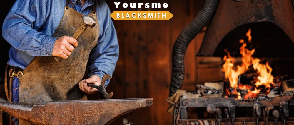 0004930-300 Blacksmiths' Tongs & 0000811-1000 Handmade Blacksmiths Hammer Assembled Bladesmith Tool Set for Beginner or Professional Blacksmith Making Farrier, Knife and Tool on Forging Anvil - cxcv