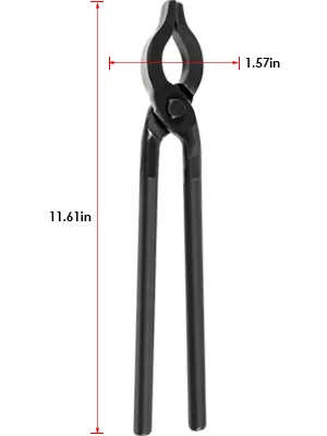 0004930-300 Blacksmiths' Tongs & 0000811-1000 Handmade Blacksmiths Hammer Assembled Bladesmith Tool Set for Beginner or Professional Blacksmith Making Farrier, Knife and Tool on Forging Anvil - fsdg