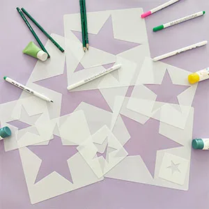8 PCS Large Star Stencil ,Star Stencils Different Sizes, Star Template, Star Template Stencil, Large Star Stencil, Star Stencils for Painting, for Painting Template - quality material