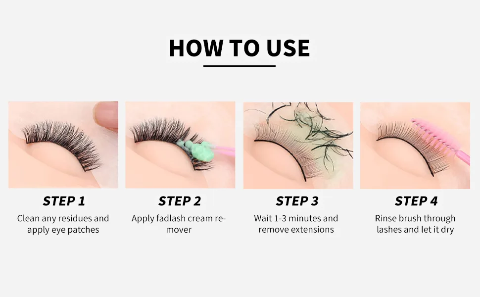 Lash Glue Remover Cream Professional Lash Extension Remover Mild Eyelash Glue Remover for Lash Extensions Fast Dissolution- Original 5g (Herb) - product information 14