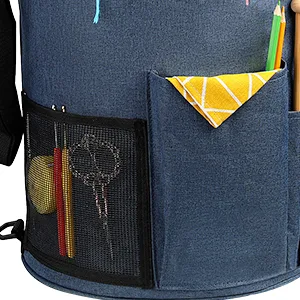 SumDirect Knitting Bag, Yarn Organizer Tote Bag Portable Storage Bag for Yarns, Carrying Projects, Knitting Needles, Crochet Hooks, Manuals and Other Accessories (Blue) - product information 2