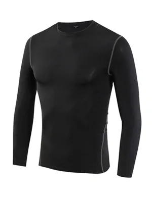 LANBAOSI Boys&Girls Long Sleeve Compression Soccer Practice T-Shirt 5 White Gray Line - product information 3