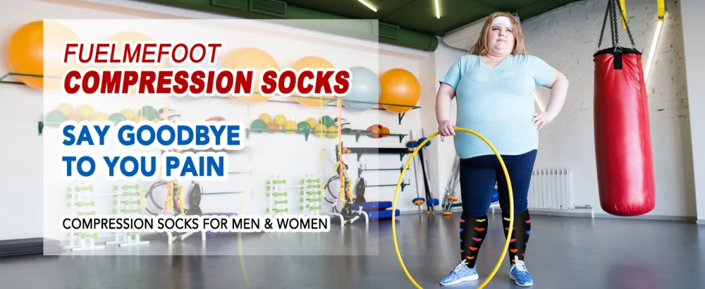FuelMeFoot Plus Size Compression Socks Wide Calf for Women and Men 20-30 mmHg Extra Large for Circulation Support Recovery 012-black/Black/Black 4X-Large - product information 3