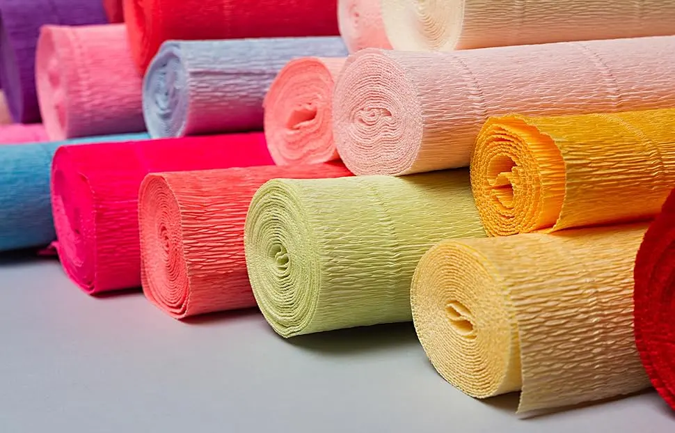 MECCANIXITY Crepe Paper Roll 7.5ft Long 20 Inch Wide for Wedding Ceremony Various Large Festivals Decoration, White - product information 2