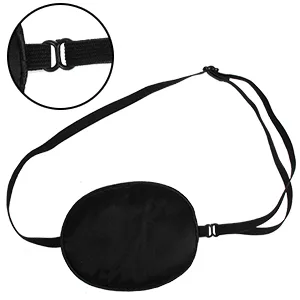 Pure Silk Eye Patch For Adults, Amblyopia Obscure Astigmatism Training Strabismus Correction Black - product information 4