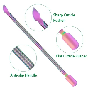 Cuticle Trimmer with Cuticle Pusher Cuticle Nipper Cuticle Remover Cutter Stainless Steel Nail Cuticle Trimmer Manicure Pedicure Tools for Nail - product information 3