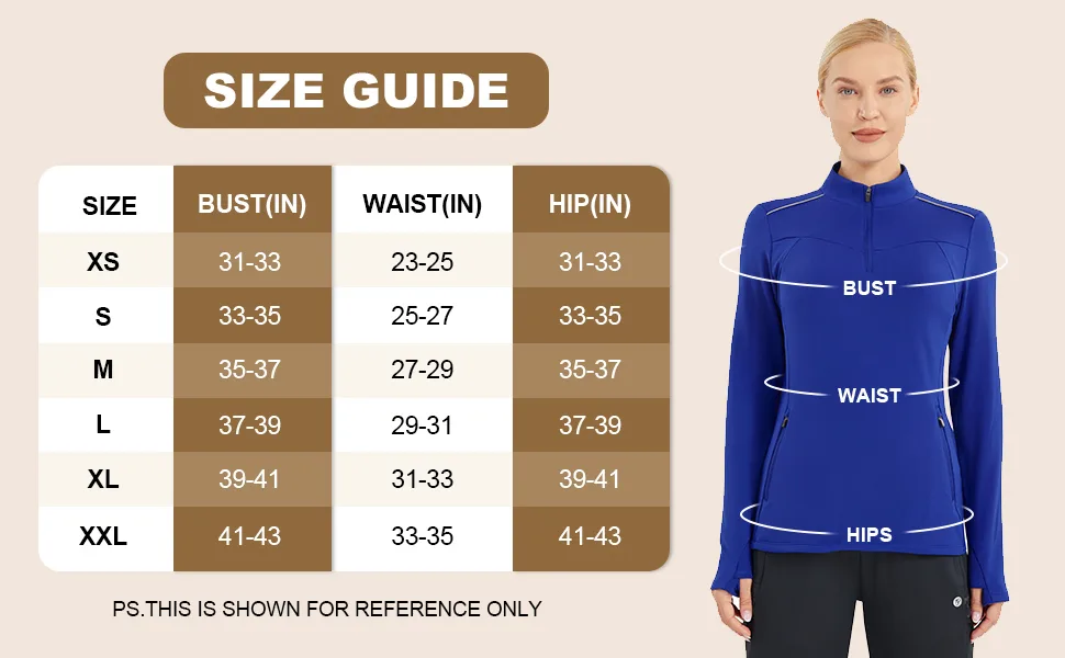 PERSIT Womens Pullover 1/4 Zip Fleece Long Sleeve Shirts Thumbholes Mock Neck Thermal Tops for Running Medium Black - fleece pullover women