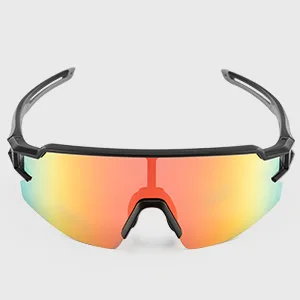 ROCKBROS Polarized Sunglasses for Men Women UV Protection Cycling Sunglasses Sport Glasses Black Yellow - FULL FRAME