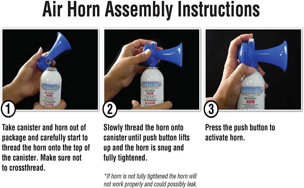 Shoreline Marine Eco Air Horn 3.5 Oz. - product information 3