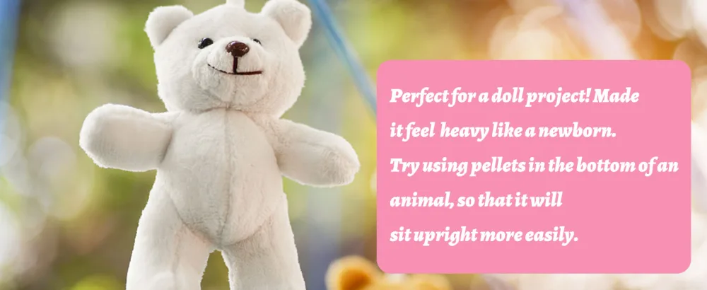 Doll Stuffing Beads, 200g Weight Stuffing Beads, Craft Stuffing Beads, Plastic Filler Beads for Weighted Stuffed Animal - Stuffing Beads