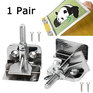 2Pcs Screen Frame Butterfly Hinge Clamp for Silk Screen Printing Hobby Printer Include Four Screws - MS WGO