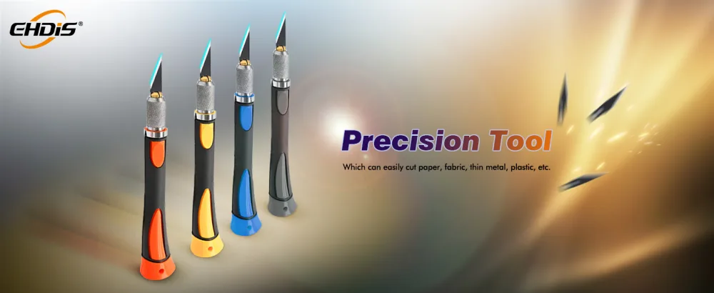 EHDIS Precision Hobby Knife Set Utility Craft Knife Kit with 10PCS Blades for Art, Working-Stencil, Scoring, Scrapbooking, Architecture Modeling, Crafting, Precision Knife-Blue - exacto knife