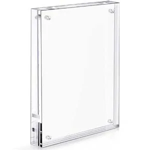 Acrylic Card Frame, Magnetic Trading Card Display Frames Desktop Display - 2 Sets Clear - sports card display acrylic frame 2 pack