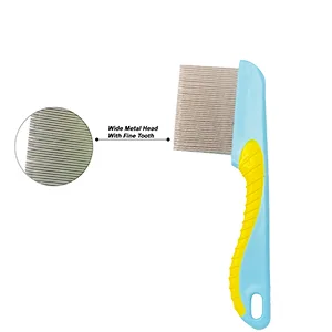 Metal Nit Comb Fine Tooth Long Handled Nit Comb Remove Head Nits 1 Piece Professional Nit Comb For Kids Adults And Pets With Long Handle - product information 5