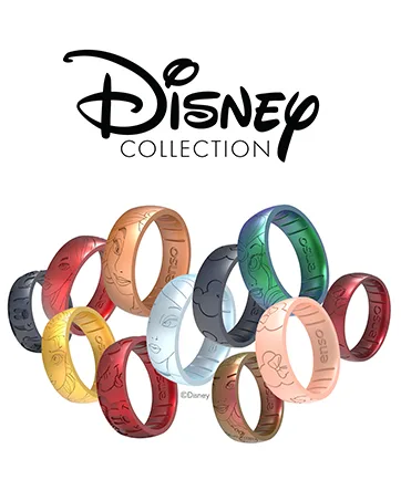 Enso Rings Thin Rise Silicone Ring - Timeless with a Twist - Made in The USA - Comfortable, Breathable, and Safe Obsidian 6 - ENSO Disney Rings