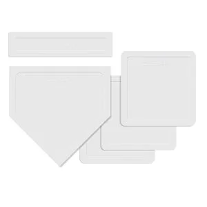 Eco Walker Thrown Down Baseball Bases Perfect for Baseball, Teeball, Softball, Kickball, Kids, Backyard, Practice and School White - throw down bases