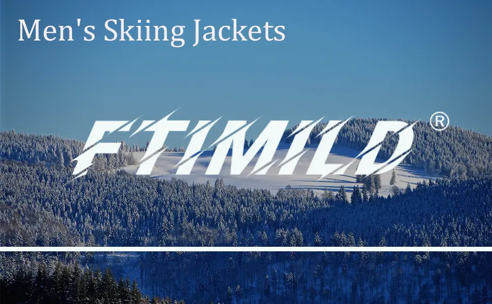 FTIMILD Men's Ski Jacket Waterproof Warm Winter Mountain Windbreaker Hooded Raincoat Snow Jackets Black N02 X-Large - product information 1