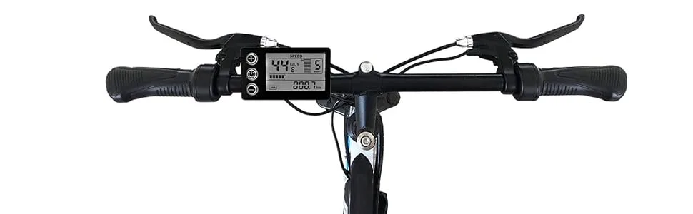 Alomejor S866 LCD Display, 24V 36V 48V Large Screen LCD Display with Waterproof Plug for Electric Bicycle - product information 13