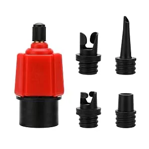 Oumers Inflatable SUP Pump Adaptor Air Pump Converter, 4 Standards Conventional Air Valve Attachment for Inflatable Boat, Stand Up Paddle Board, Inflatable Bed, Etc - Inflatable SUP Pump