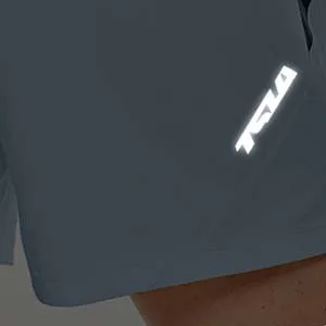 TSLA Men's Active Running Shorts, Training Exercise Workout Shorts, Quick Dry Gym Athletic Shorts with Pockets 4 Inch Black Small - Reflective Logo
