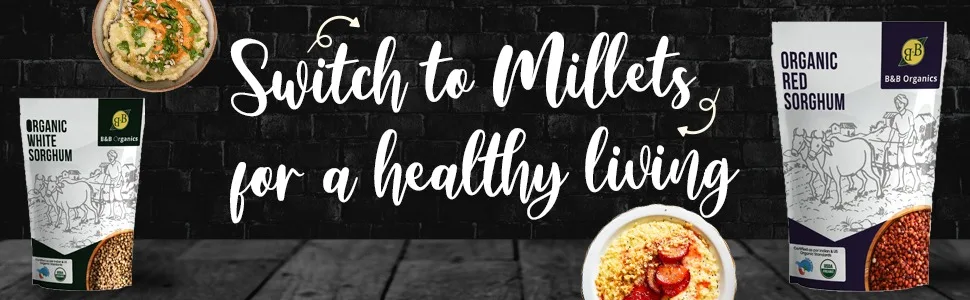B&B Organics Proso Millet (500 g / 1.1 pound) (Indian Millet | Gluten free | Whole grain | USDA Certified) - product information 3