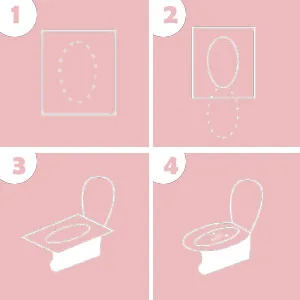 Ma Chrie Disposable Toilet Seat Cover 60 Pcs,Extra Large,Flushable,Travel and Pocket Size - product information 6