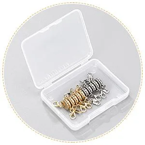 12 Pieces Locking Magnetic Jewelry Clasp Round Necklace Clasp Closures Bracelet Extender for Jewelry Making (Gold, Silver) - product information 3
