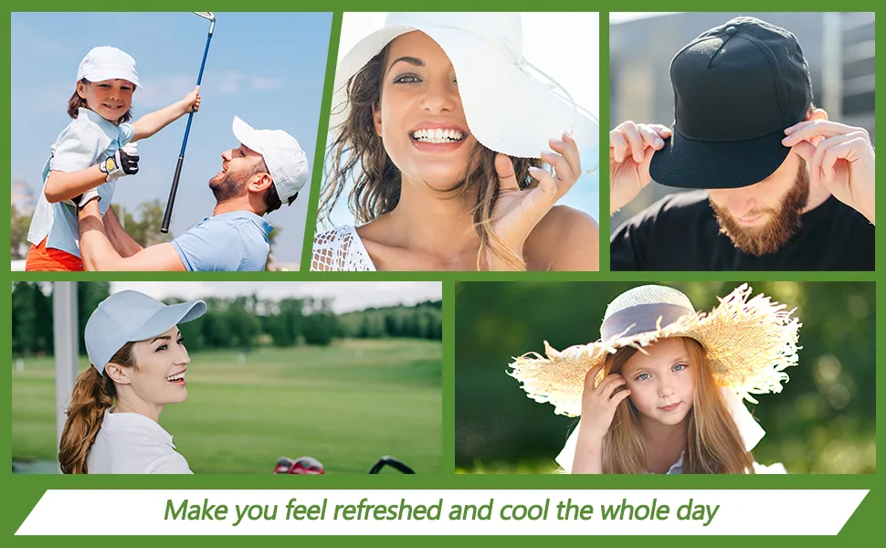 Gejoy Golf Hat Liner Cap Absorbent Sweat Pad for Baseball White - product information 7
