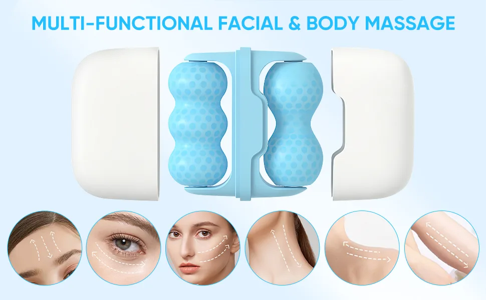 Ice Roller for Face, Ice Roller, 2 in 1 Face Ice Roller Reduces Puffiness Migraine Pain Relief, Skin Care Products - ice roller for face