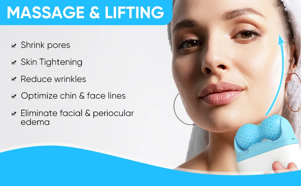 Ice Roller for Face, Ice Roller, 2 in 1 Face Ice Roller Reduces Puffiness Migraine Pain Relief, Skin Care Products - product information 1