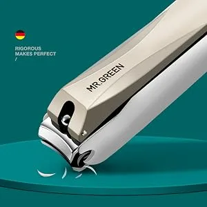 MR.GREEN Nail Clippers Anti Splash Fingernail Cutter Stainless Steel Manicure Tools Nail Scissors Detachable Design Nail Trimmer (Medium) - 1116-300-1