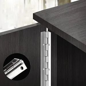 Piano Hinges, Heavy Duty Stainless Steel Continuous Hinge with Hole, Smooth Polished Folding Marine Hinge with Screws (12 INCH Piano Hinges) - hinges for cabinets