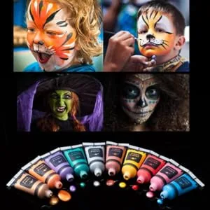 Maydear Colors Face Paint and Body Paint Set, Liquid Body Paint Safe and Non-Toxic (12 Color Matte 0.7 FL OZ. Each) 12 Color-Matte - product information 16