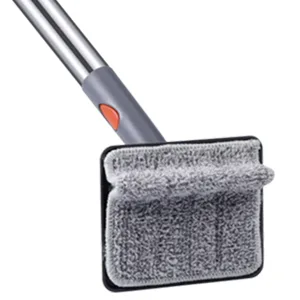 Baseboard Cleaner Tool with Long Handle - ROKOXIN Cleaning Tools Mop for Baseboard Molding Duster, Ceiling Wall Window Cleaner with 6 Reusable Microfiber Mop Pads - product information 4