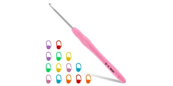 Vodiye Crochet Hooks, Professional Extra Long 3mm Crochet Hook, Ergonomic Handle Crochet Hooks Set, Crochet Needle for Beginners and Experienced Crochet Hooks Lovers - crochet needle hook crochet ergonomic crochet hook set 3mm crochet hooks